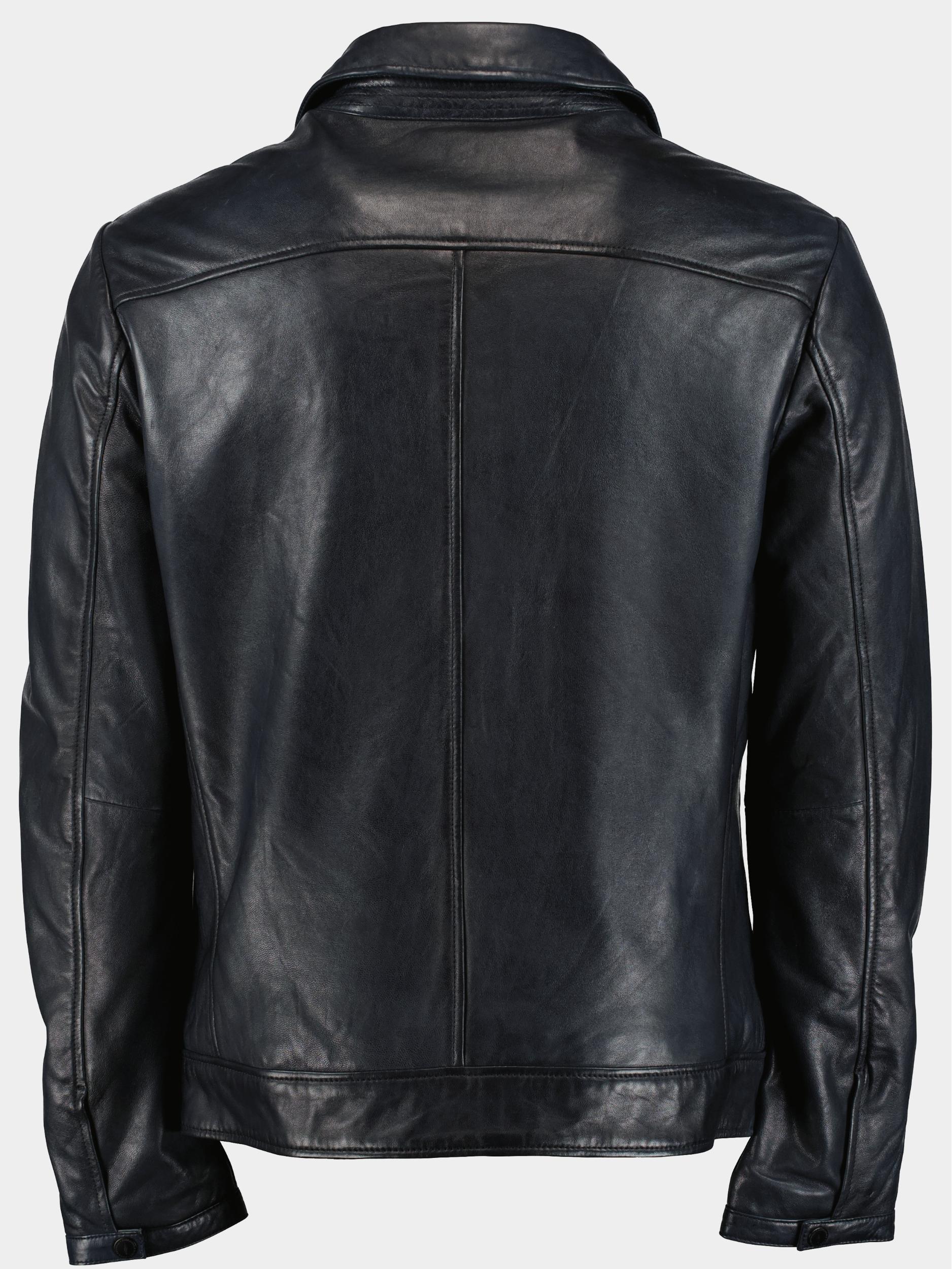 Donders 1860 Lederen Jack Blauw Leather Jacket 52434/790