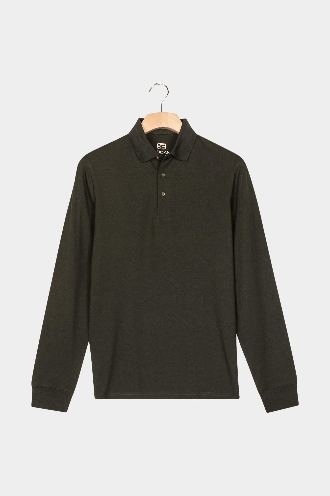 Giordano Polo lange mouw Groen Landro Polo long sleeve Liqui 523878/70
