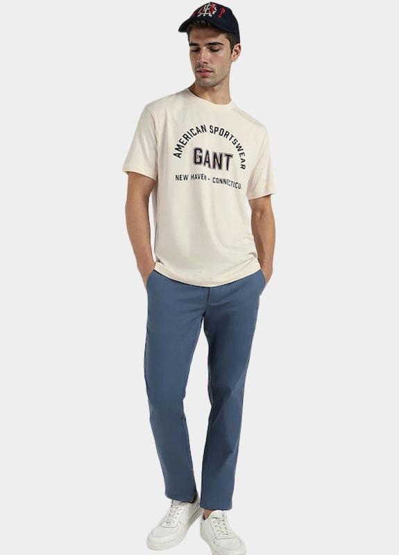 Gant T-shirt heren Beige Printed Graphic T-Shirt 2003364/130