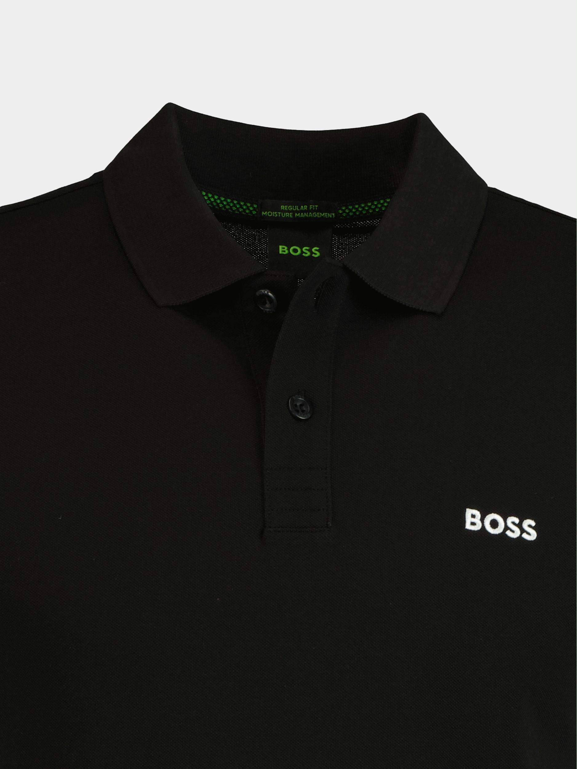 BOSS Green Polo korte mouw Zwart Piro 10241785 01 50469258/001