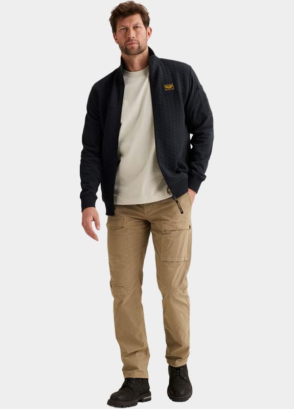 PME Legend Vest Blauw Zip jacket jacquard interlock PSW2602475/5281