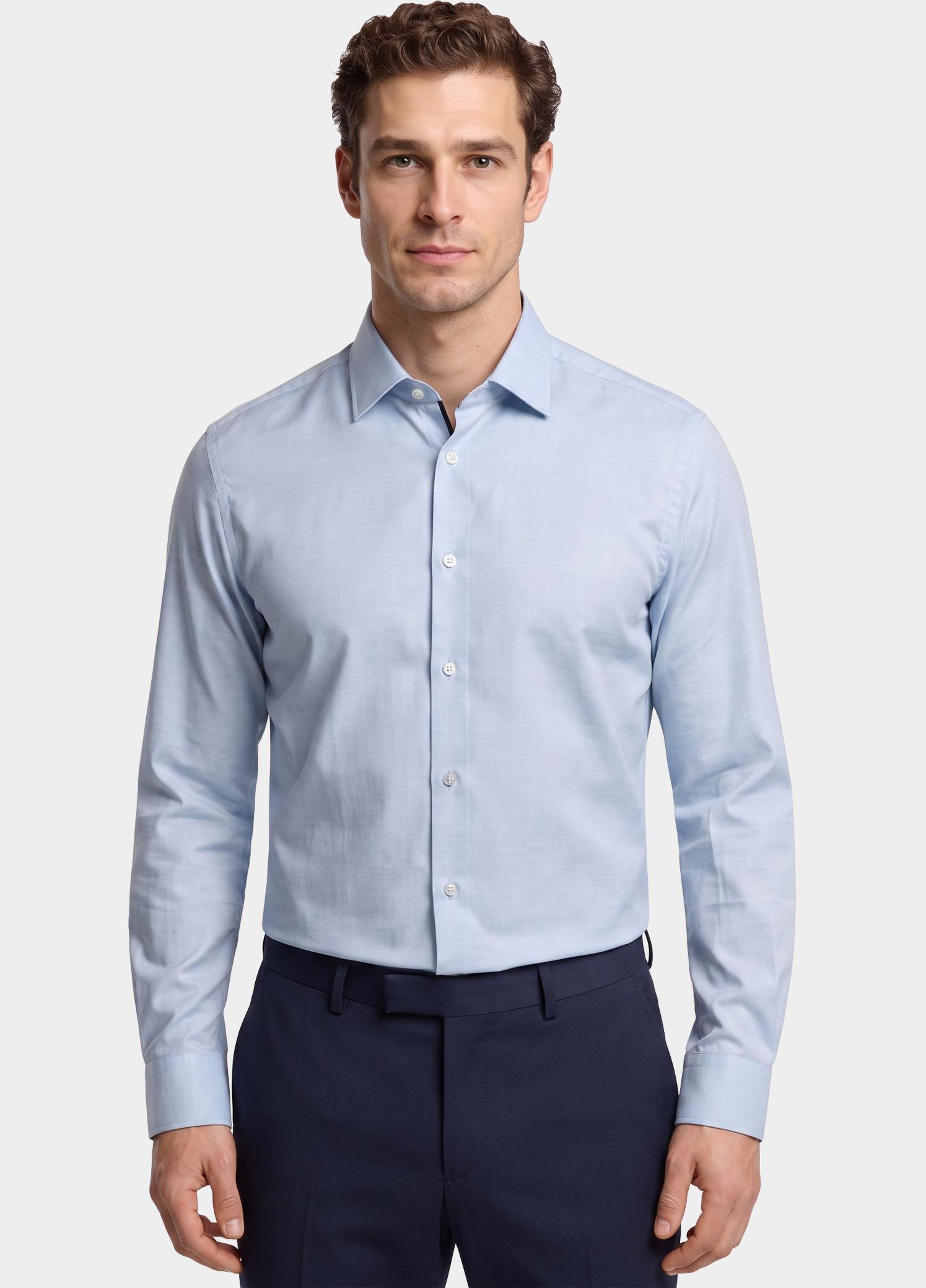 BOSS Black Zakelijk overhemd heren Blauw H-HANK-K-C1-261 10282978 01 50571485/450