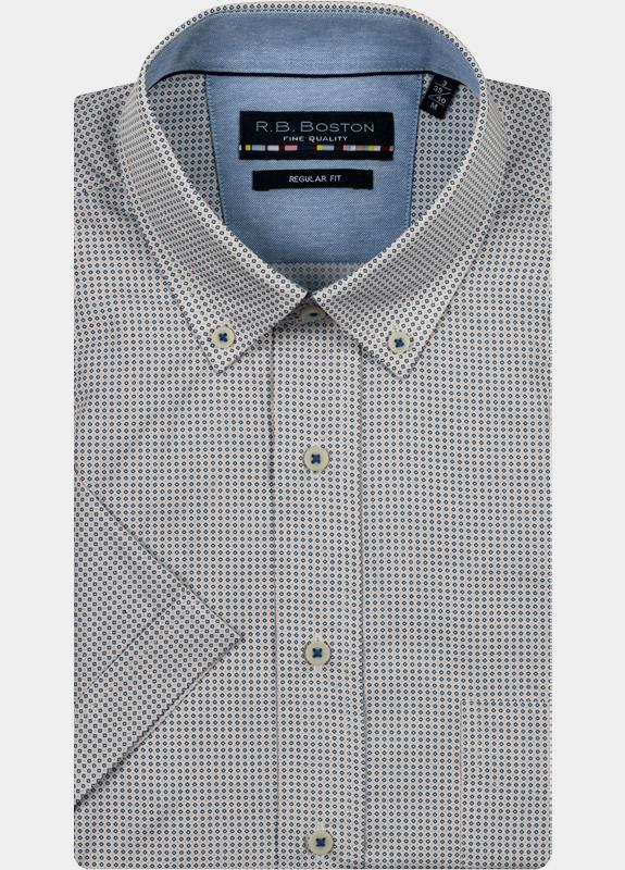 R.B. Boston Casual hemd korte mouw Multi Marshall SS Button Down 516670/301