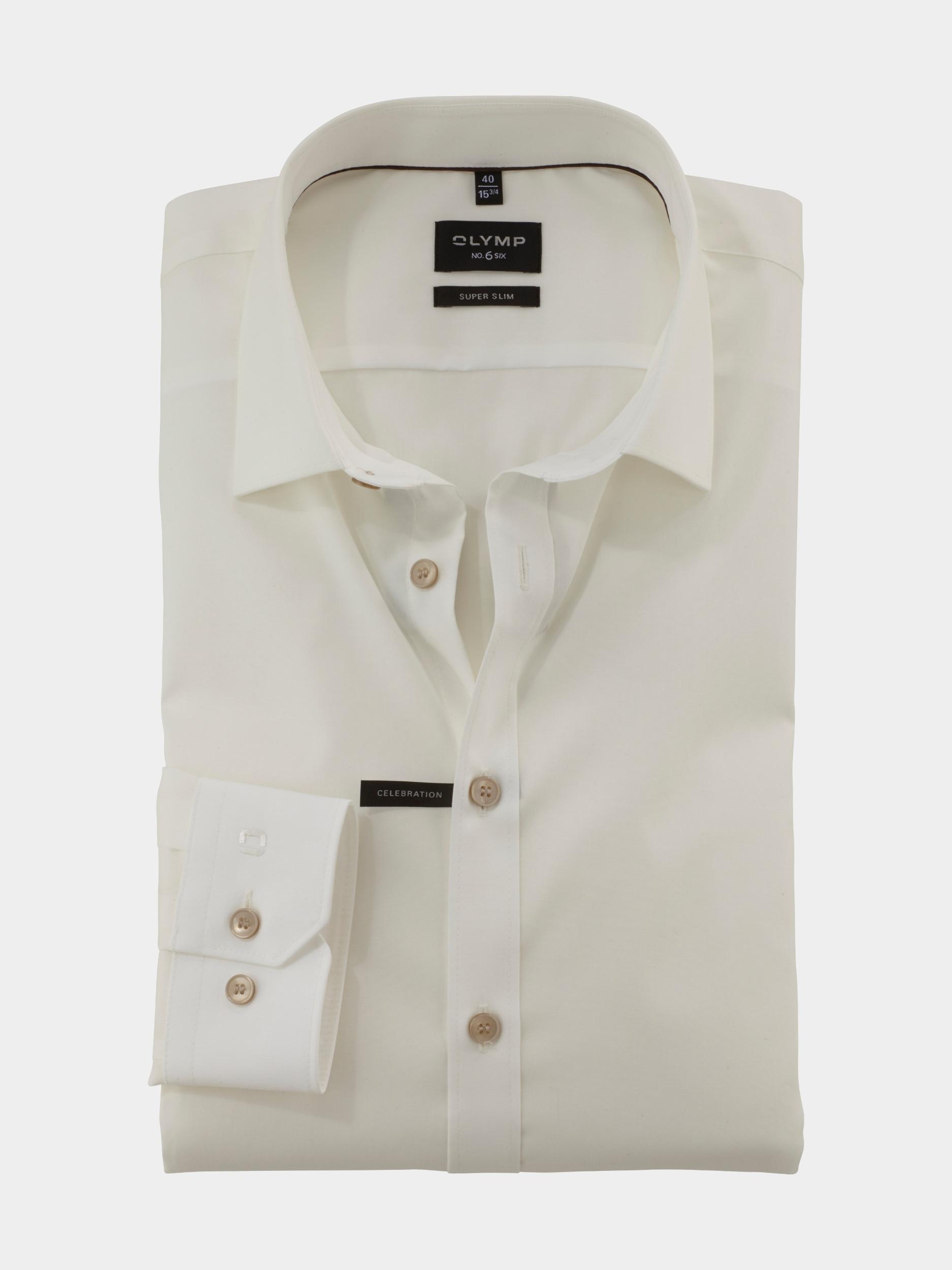 Olymp Business hemd lange mouw Beige No. Six 250654/20