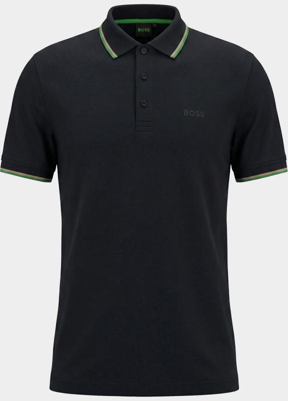 BOSS Green Polo korte mouw Blauw PL_GOC Birdie Paule 10272836 50559365/402