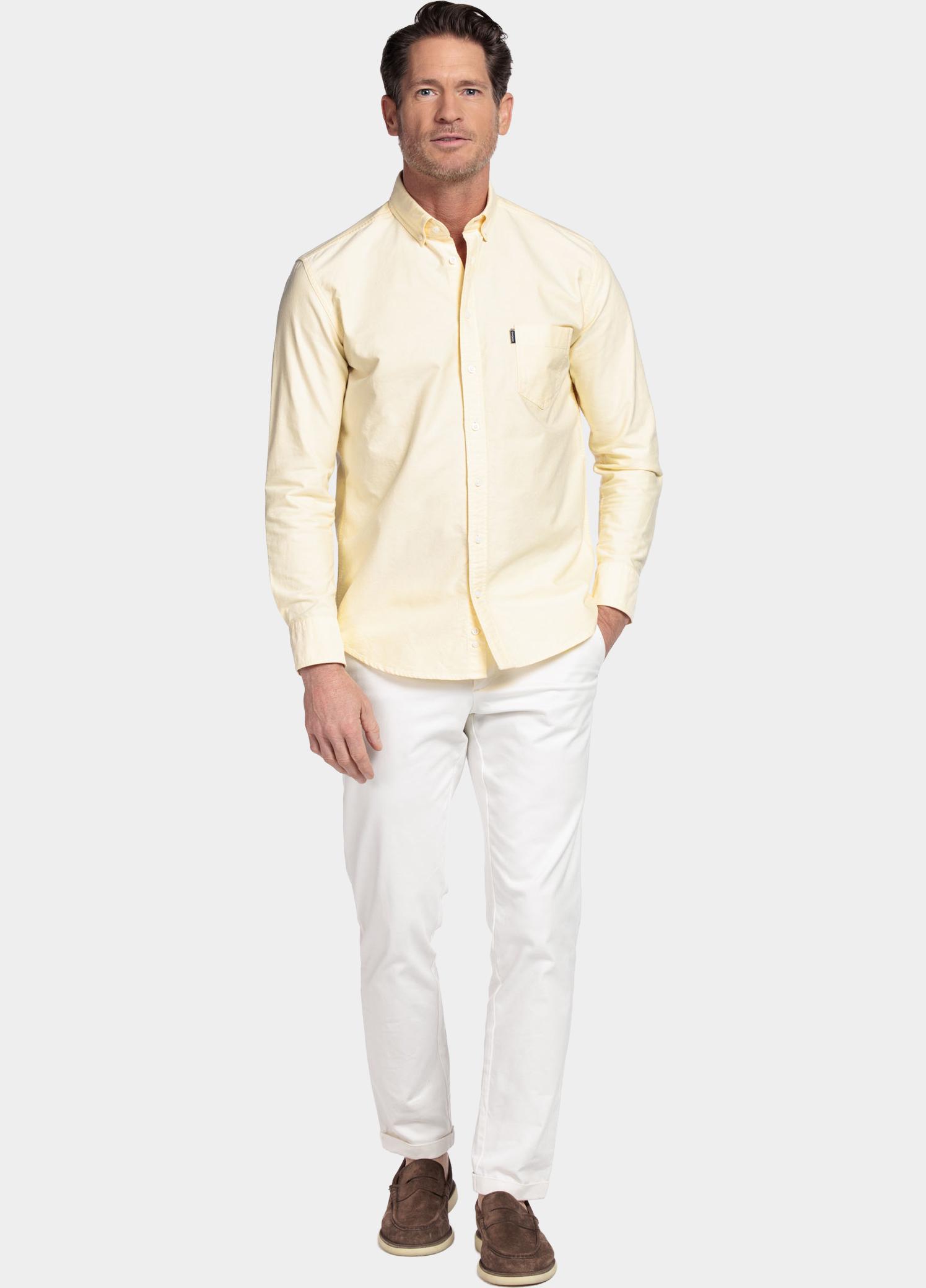 Giordano Overhemd heren Geel Brando Long Sleeve Button Dow 617052/20