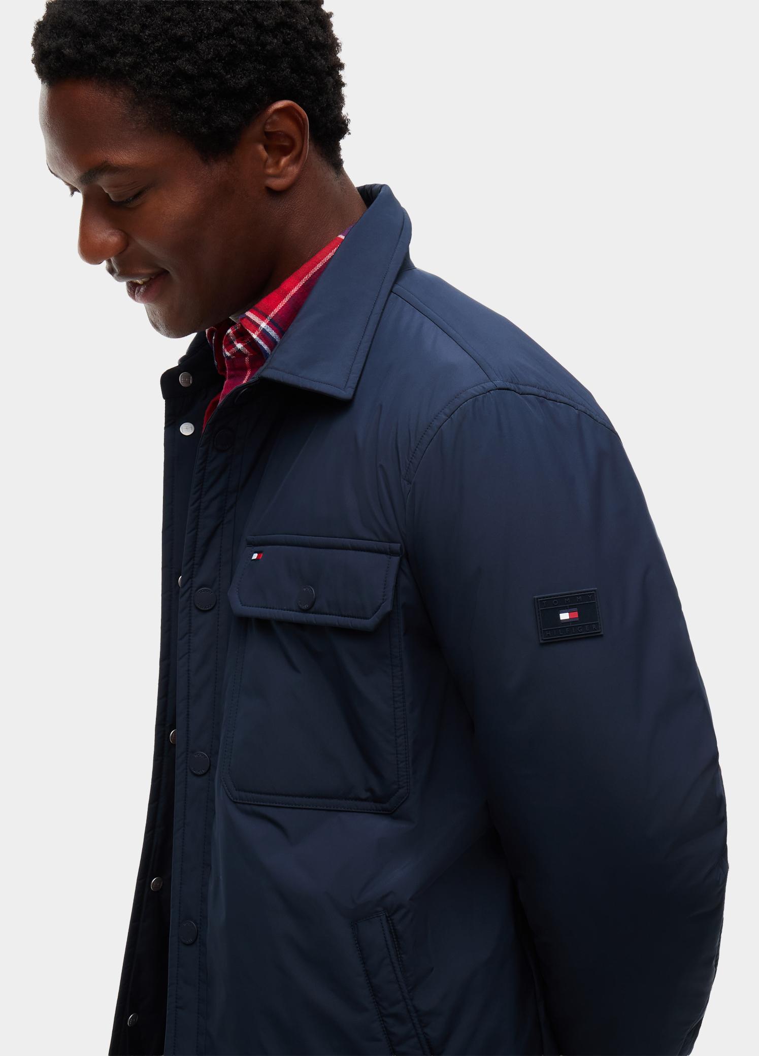 Tommy Hilfiger Winterjas heren Blauw PACKABLE LW SHIRT JACKET MW0MW44767/DW5
