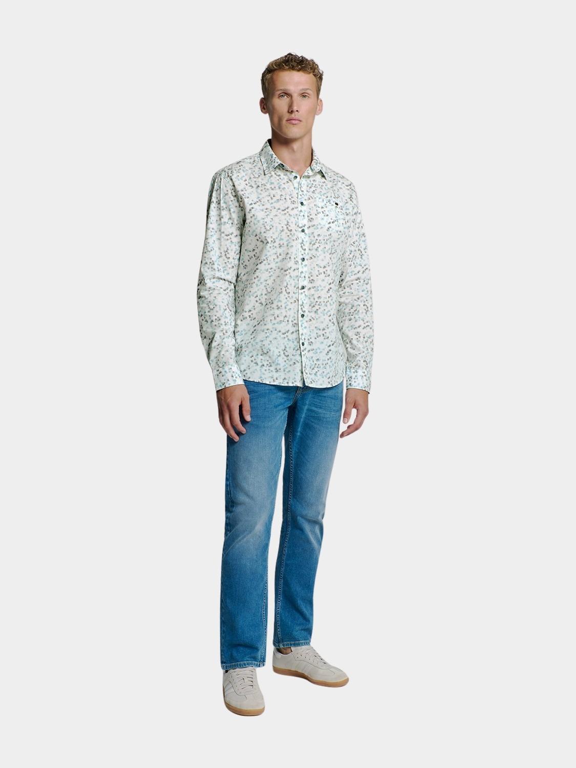 No Excess Casual hemd lange mouw Blauw  27430111/151