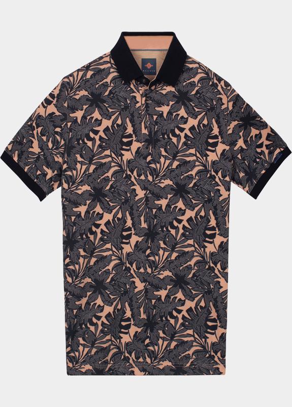 Baileys Polo heren Rood Poloshirt 2-tone Pique, Print 615233/32