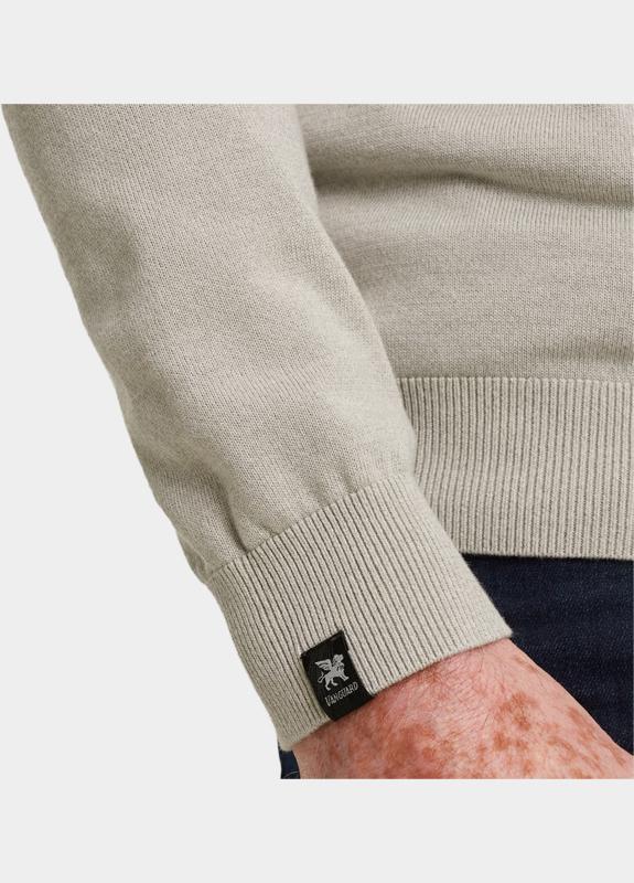 Vanguard Half Zip Grijs Half zip collar cotton modal VKW2511345/9048