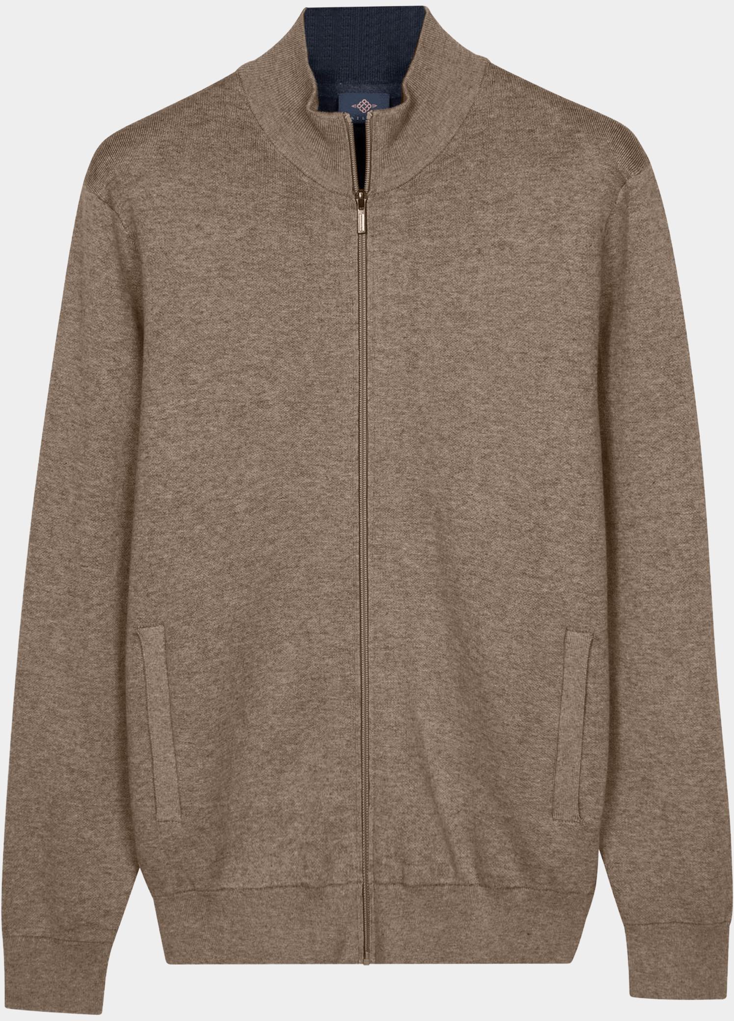Baileys Vest heren Bruin Cardigan Zip  14gg 622099/875
