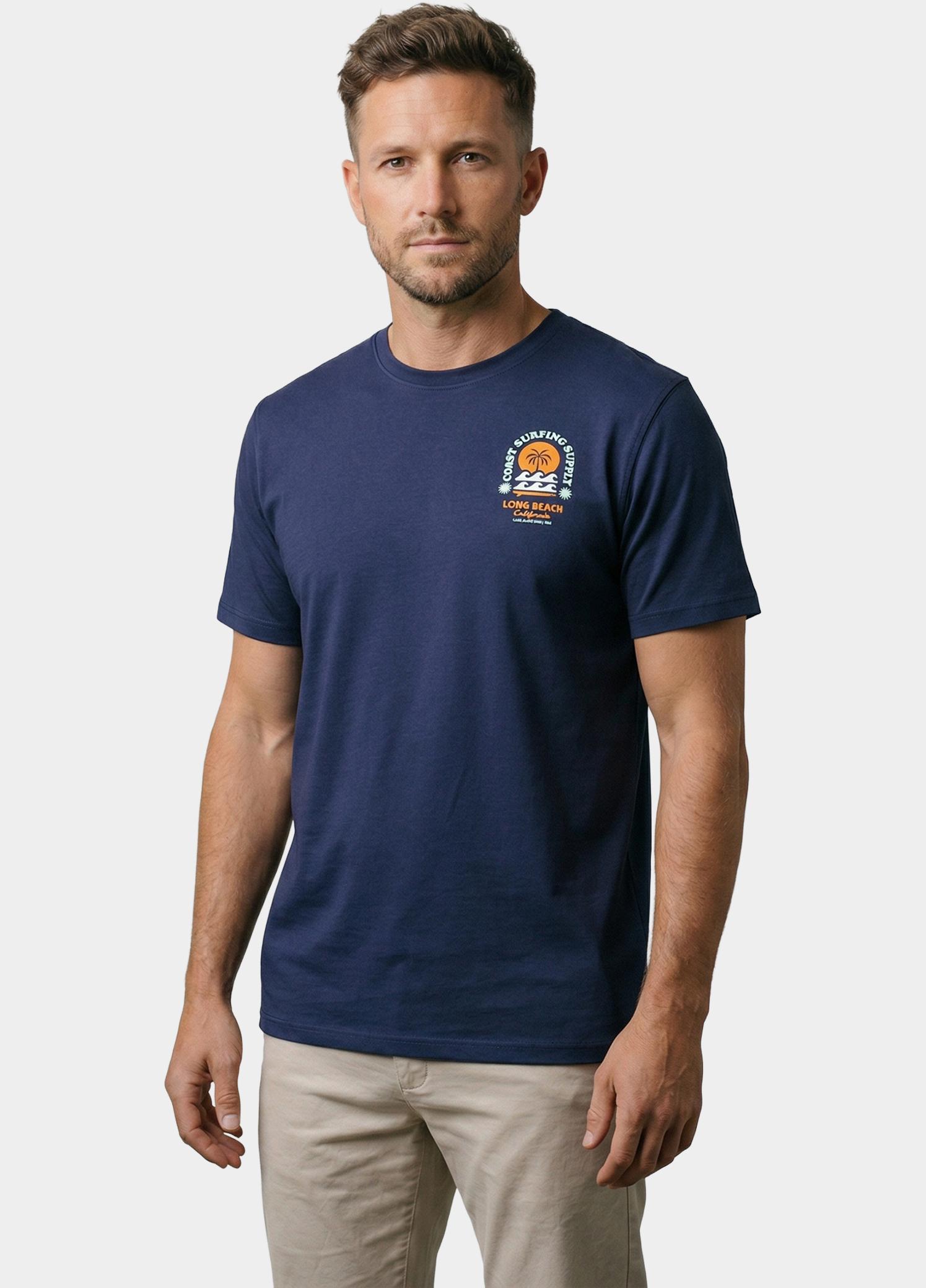 Cars Jeans T-shirt heren Blauw Froso 43552/12