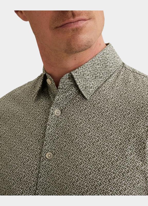 Vanguard Casual hemd lange mouw Groen LONG SLEEVE SHIRT Print on Po VSI2603221/6495