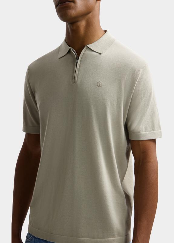 Dstrezzed Polo heren Beige DS_Dorian Zip Polo 420062/251