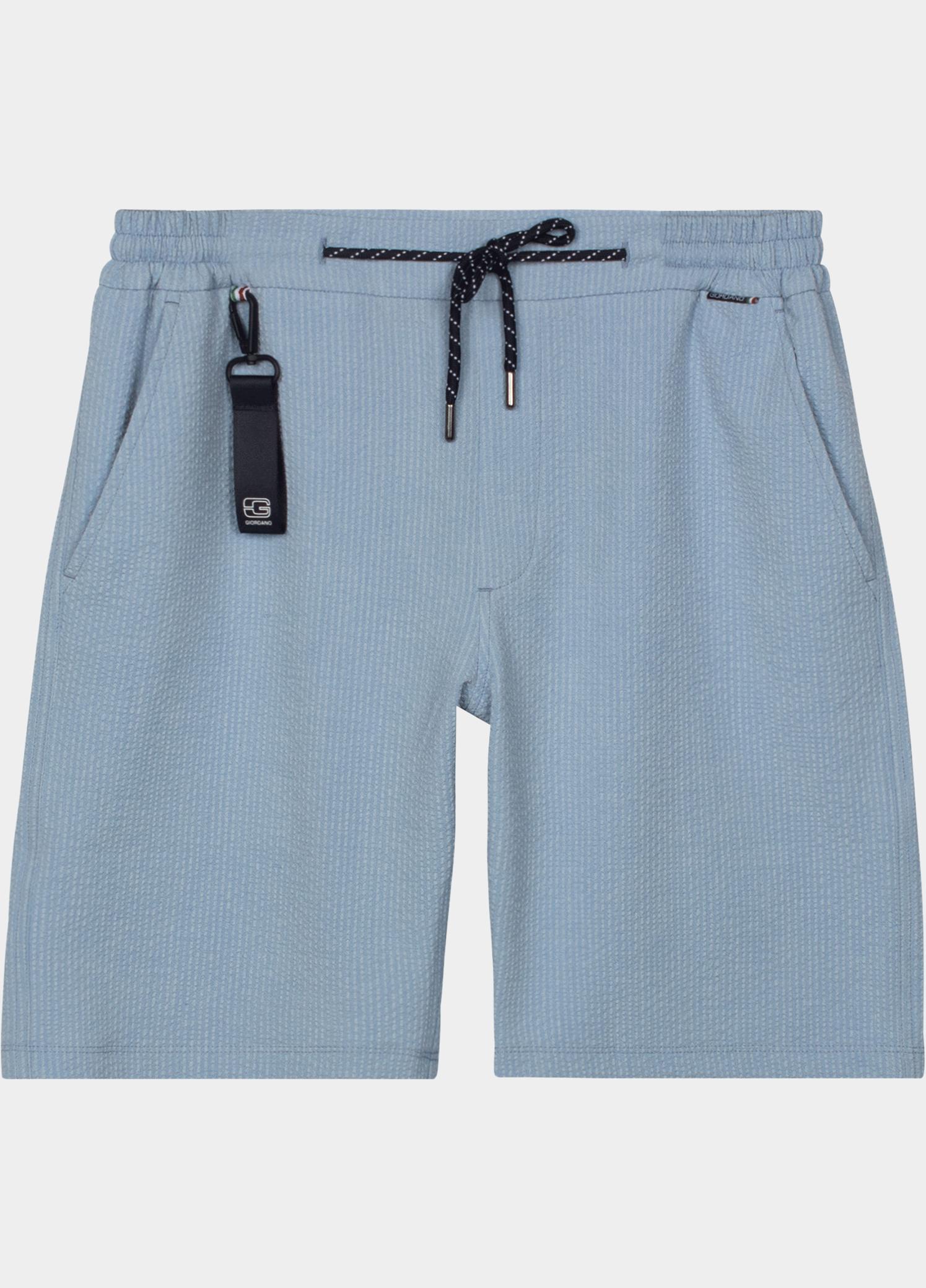 Giordano Korte Broek heren Blauw Sassari short Technical Plain 611105/61