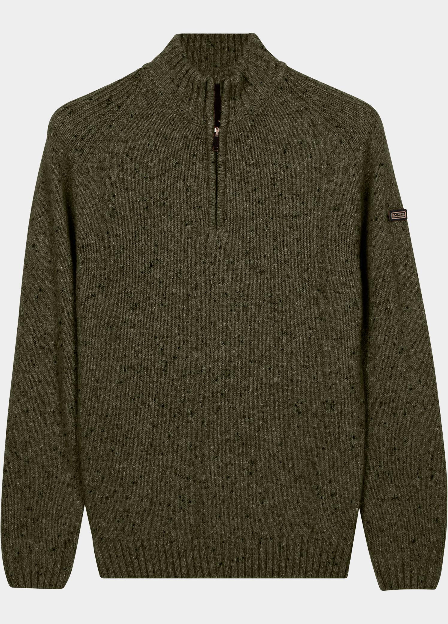 Baileys Half Zip Groen Single Knit 628408/777