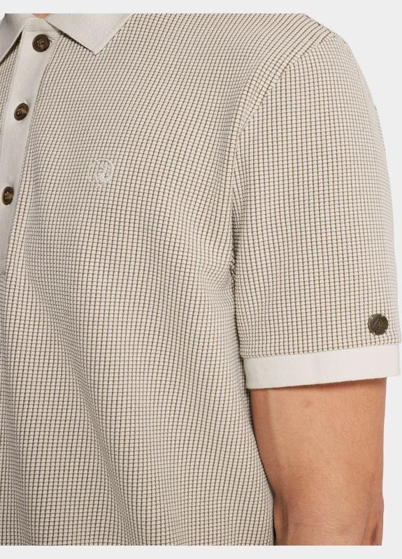 Cast Iron Polo korte mouw Wit Short sleeve r-neck regular f CPSS2603852/7178