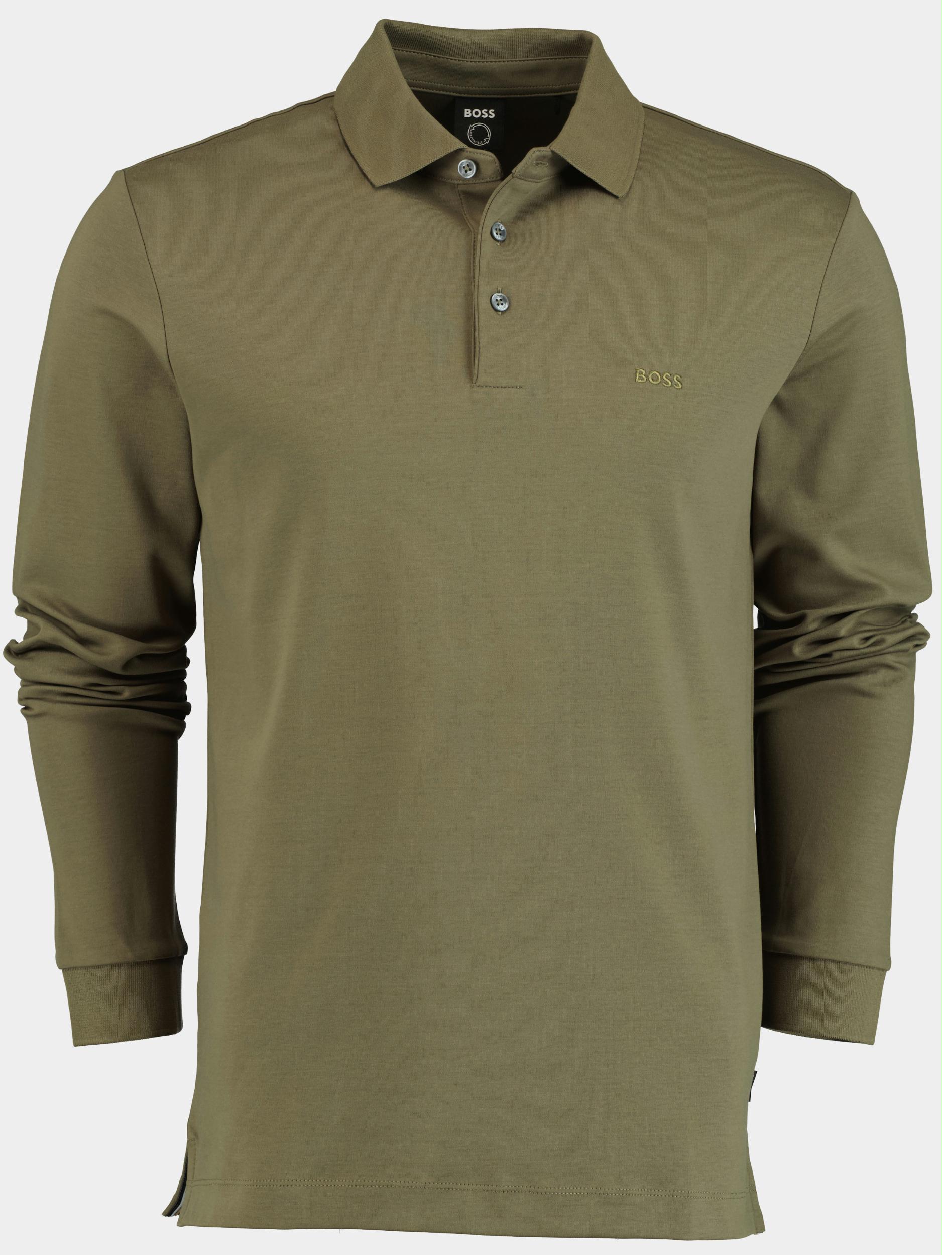 Polo lange mouw groen pado 30 10241542 01 50468392 380
