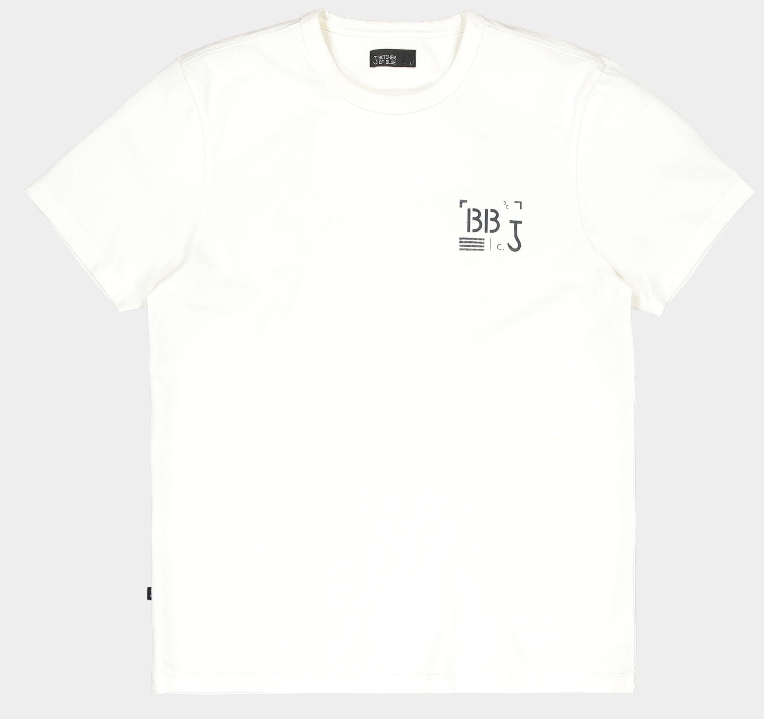 Butcher of Blue T-shirt korte mouw Wit Army Stencil Tee M2512004/112