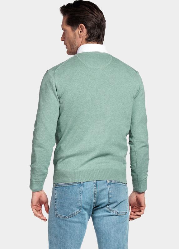 Baileys Pullover heren Groen V-Neck Pullover with low powe 618100/725
