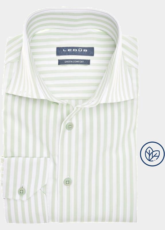 Ledub Business hemd lange mouw Groen  0142360/520-000-000