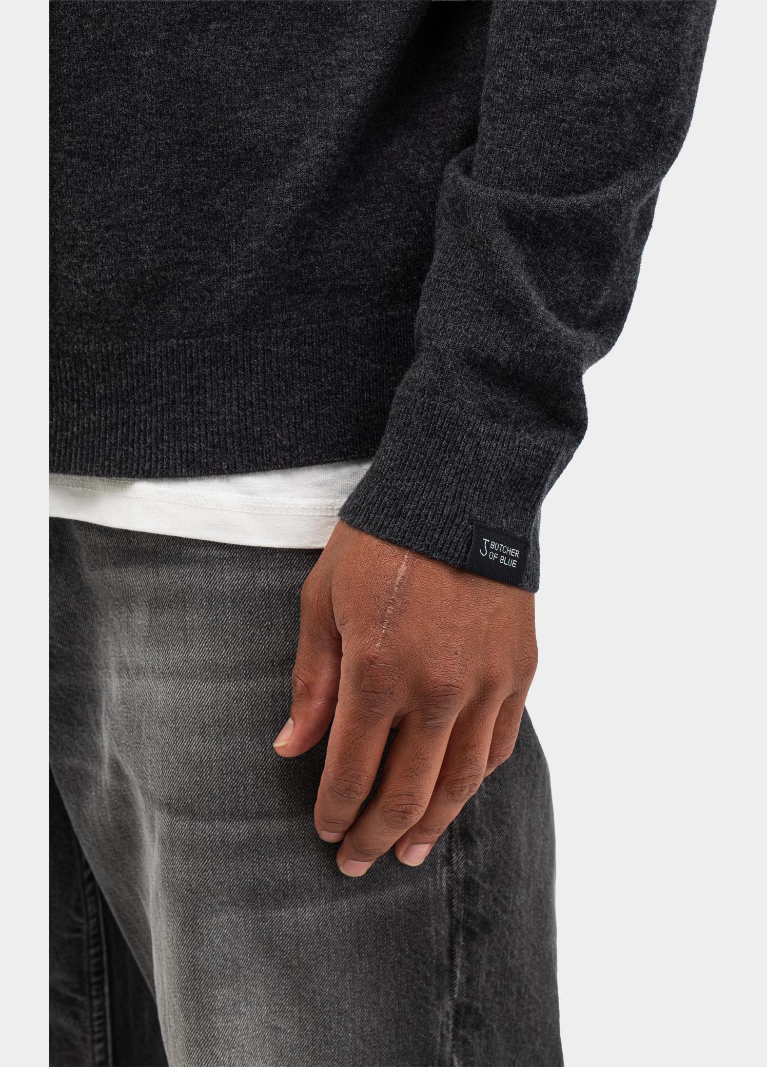 Butcher of Blue Half Zip Grijs Clifden M2626100/913