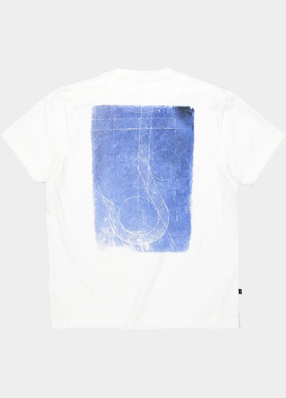 Butcher of Blue T-shirt korte mouw Wit Army Cyan M2613036/112