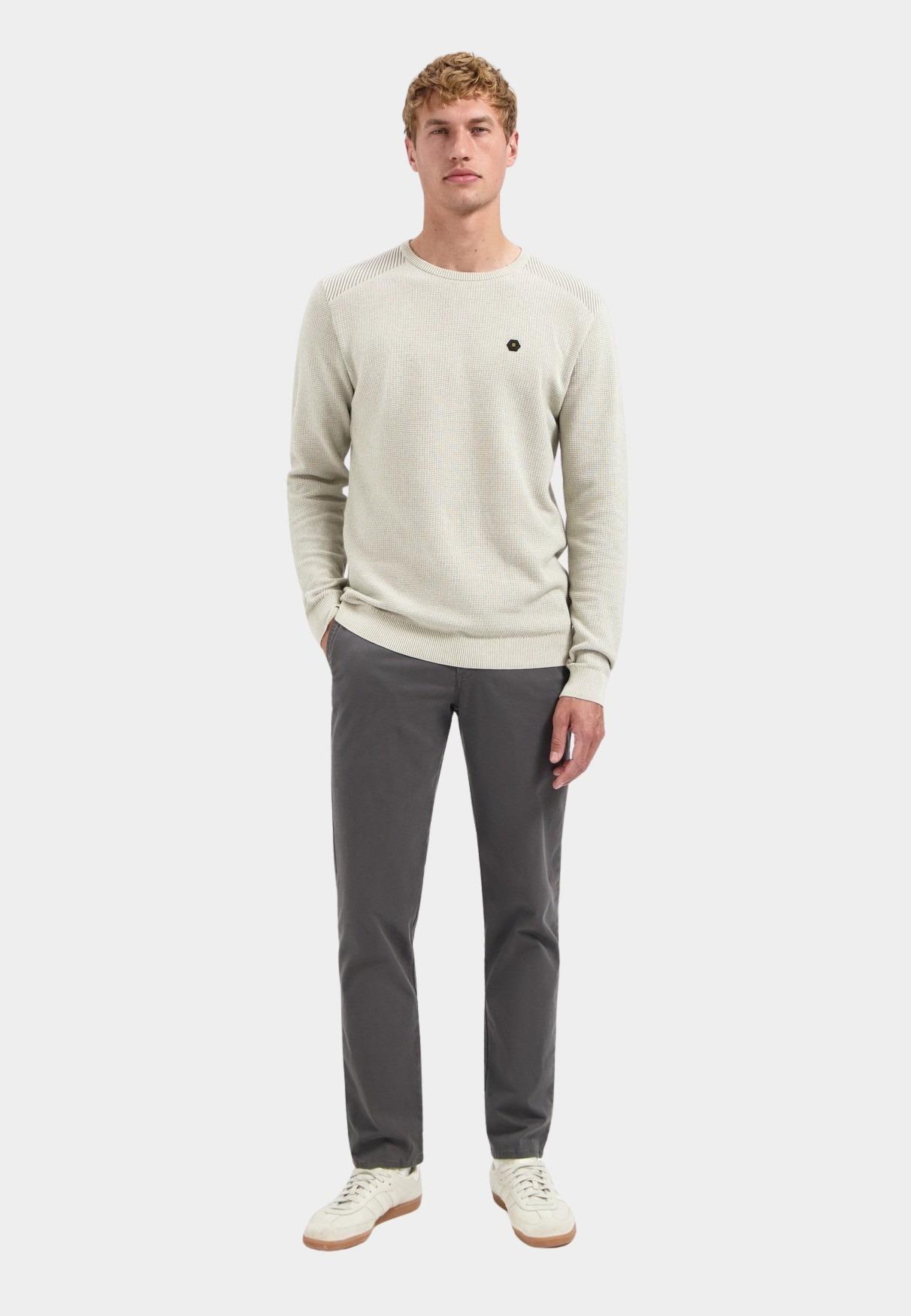 No Excess Chino Grijs Pants Stretch Garment Dyed 297110807/023