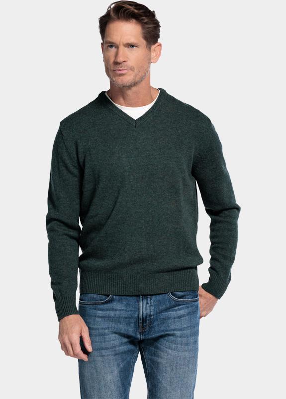 Baileys Pullover Groen V-Neck Pullover  10gg, single 520091/795