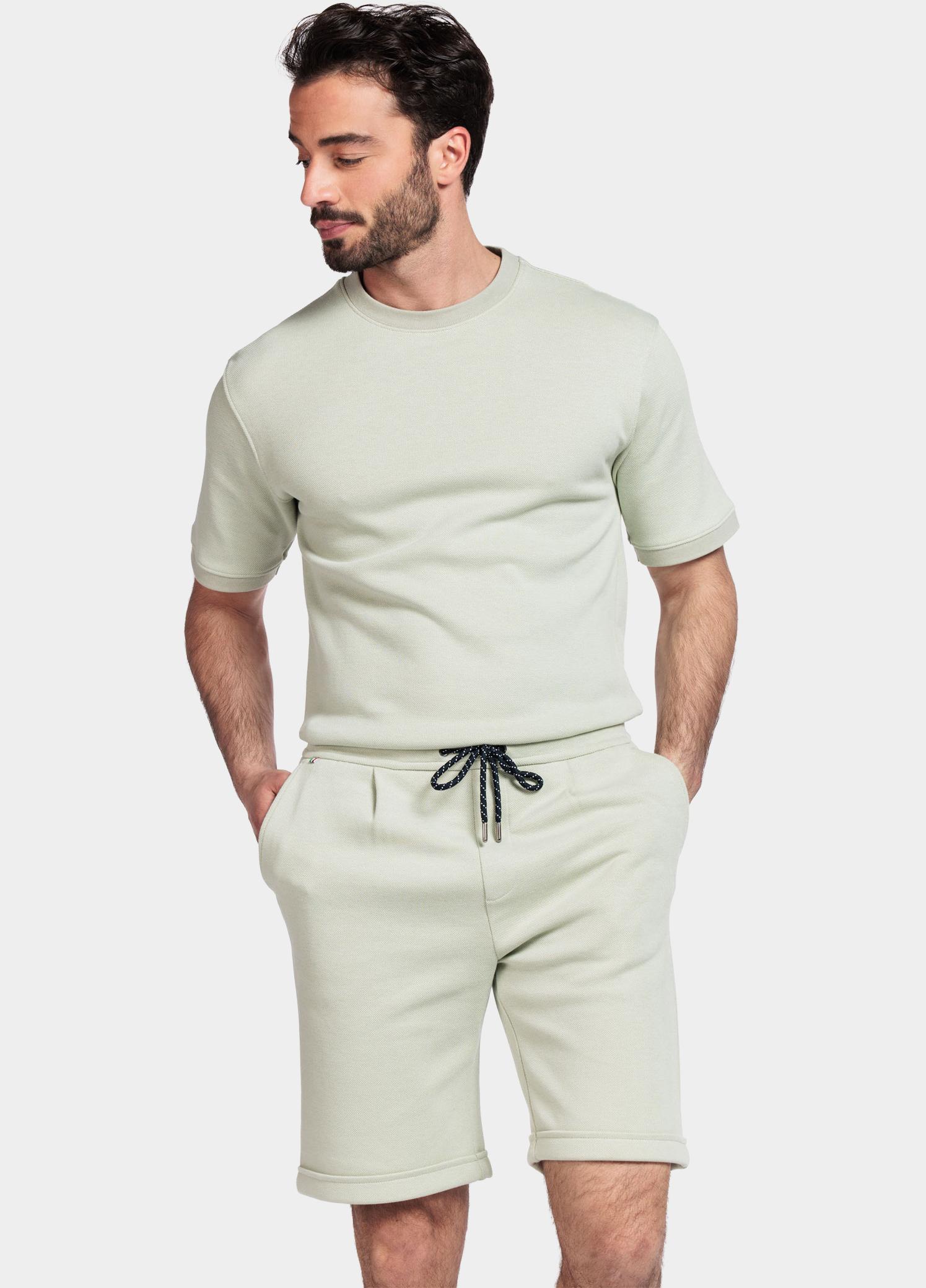 Giordano Korte Broek heren Groen Salina elastic short Double f 511121/70