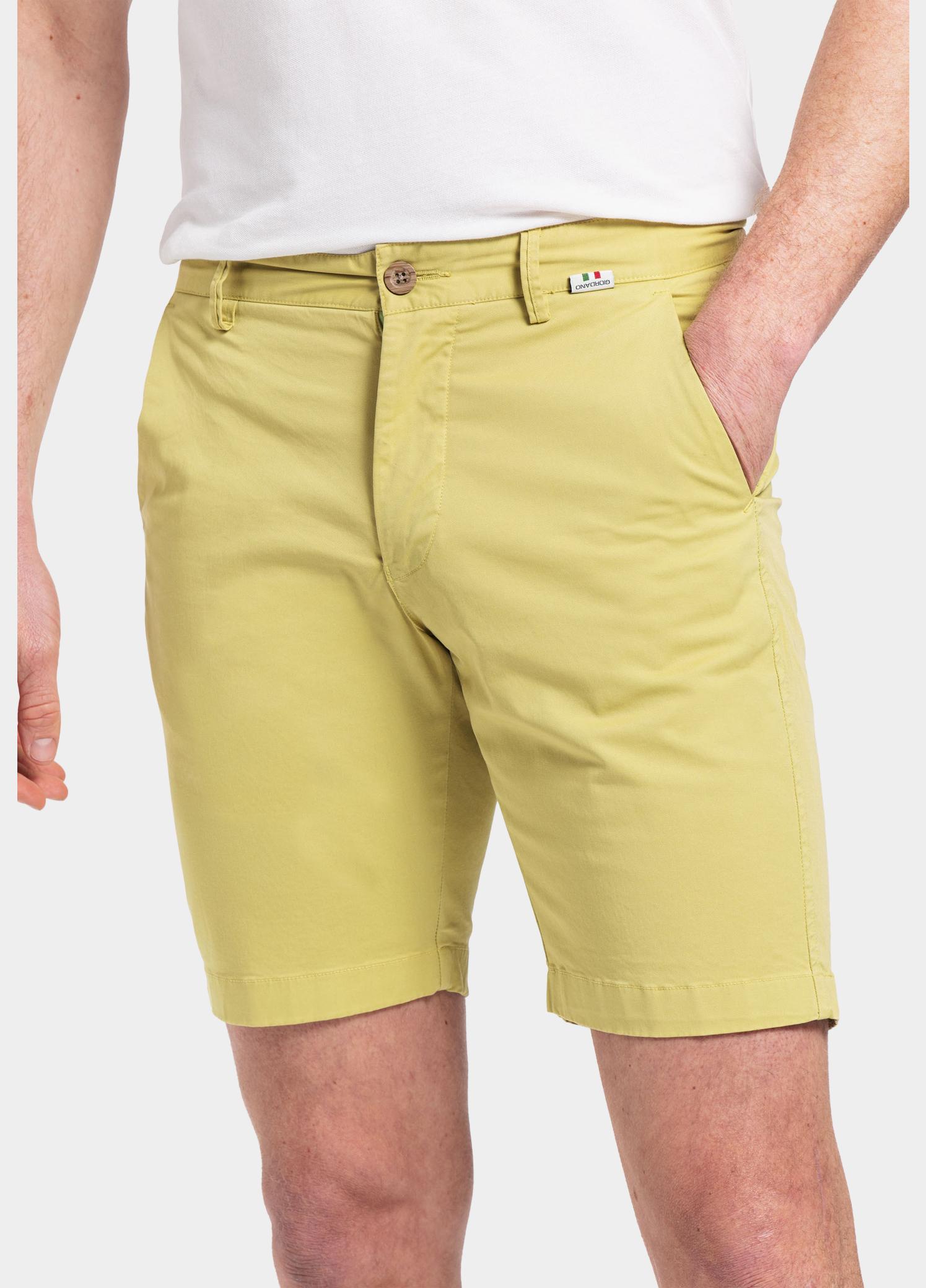 Giordano Korte Broek heren Groen Porter Short (elastic in wais 411117/74