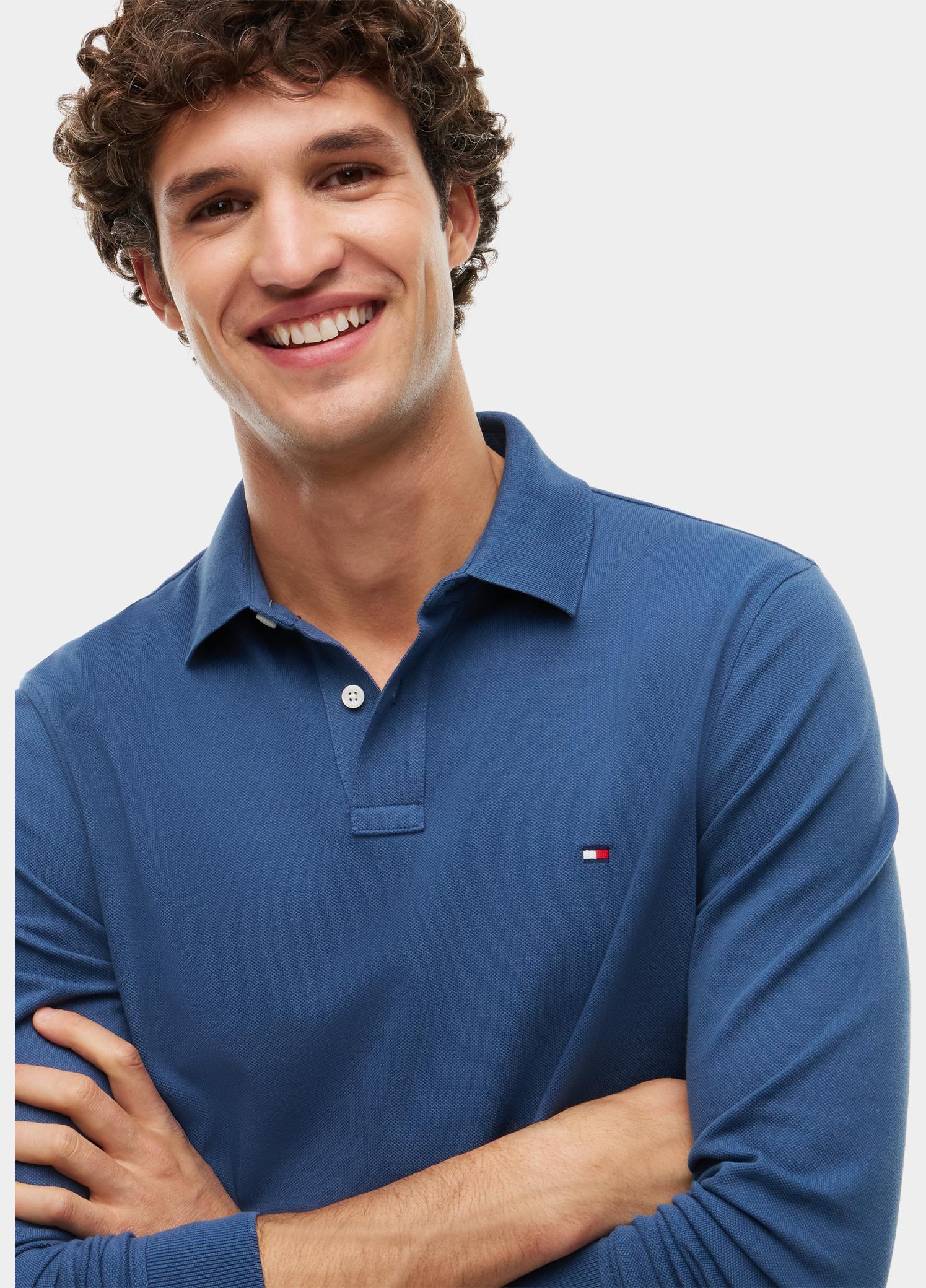 Tommy Hilfiger Polo lange mouwen heren Blauw 1985 REGULAR LS POLO MW0MW20183/DBZ