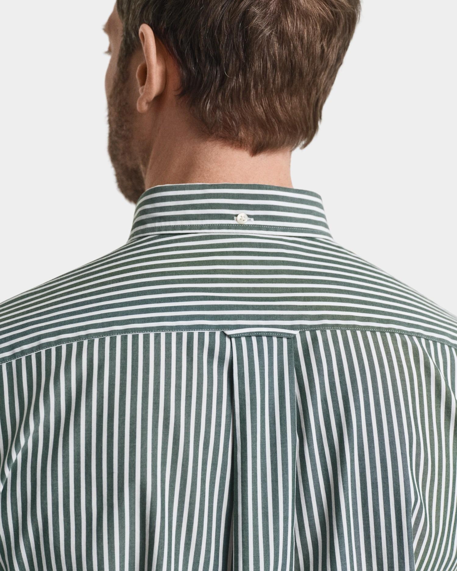 Gant Casual hemd lange mouw Groen REG CLASSIC POPLIN STRIPE SHI 3000130/338