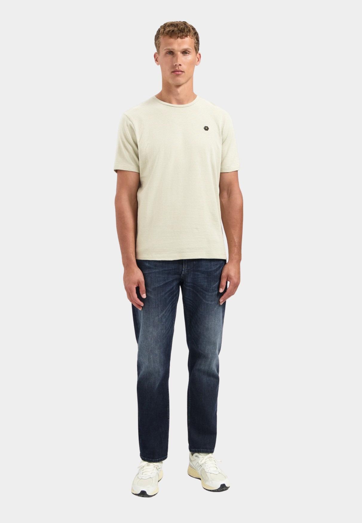 No Excess T-shirt korte mouw Groen T-Shirt Crewneck Melange Jacq 29350708/197