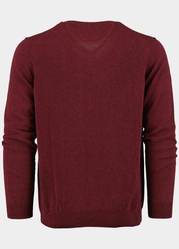 Bos Pullover Rood V-hals 100% katoen 528100CCT-13/405