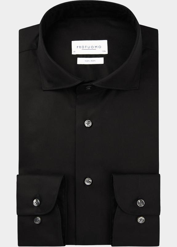 Profuomo Business hemd lange mouw Zwart  PP2H00010/D