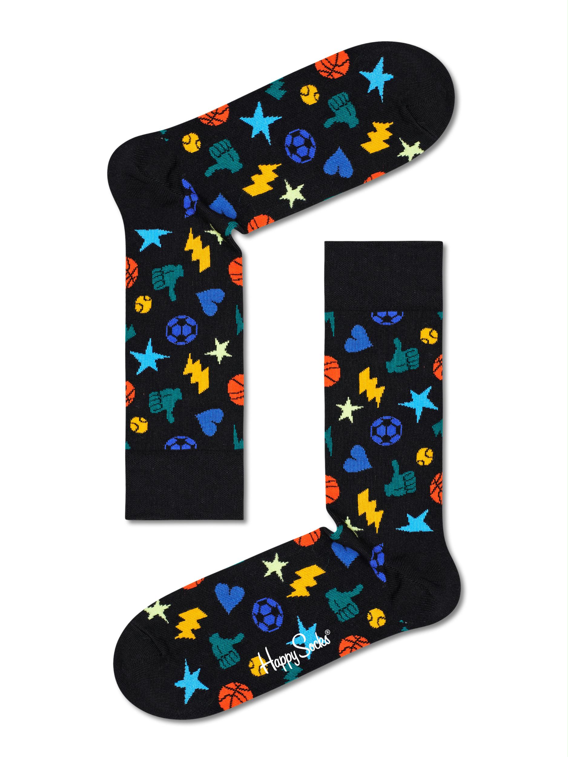 Happy Socks Sokken Grijs Play It sokken PLA01/9300