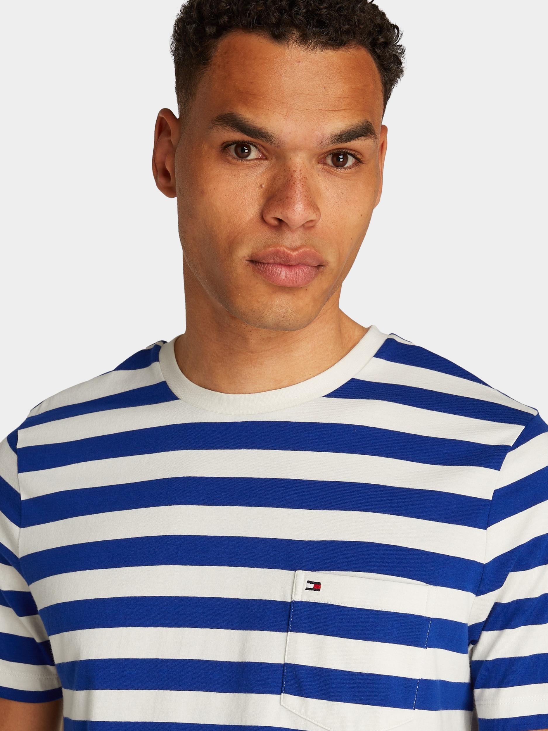 Tommy Hilfiger T-shirt korte mouw Blauw Essential Solid Pocket Tee MW0MW37283/0FB