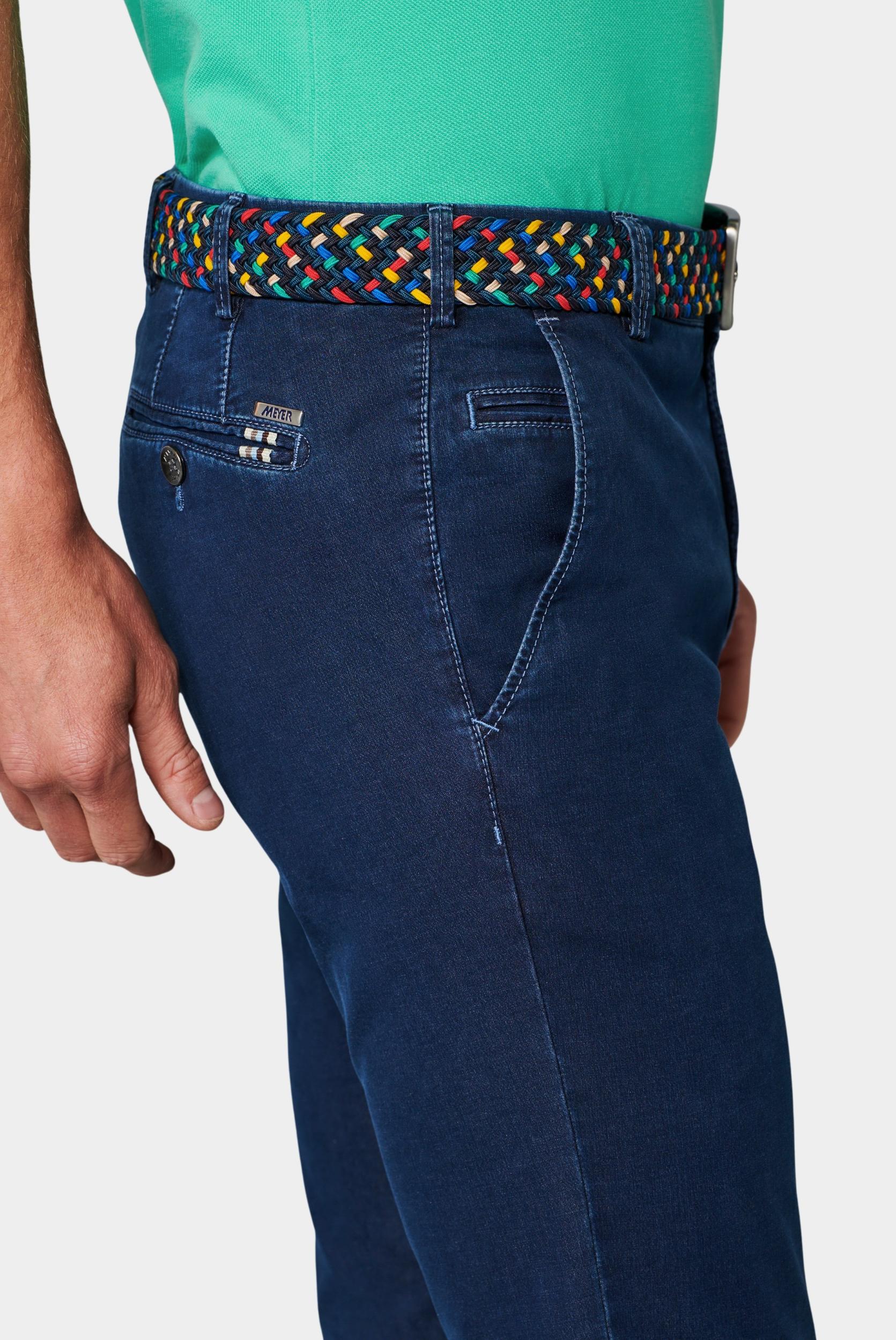 Meyer Flatfront Jeans Blauw BONN Art.1-4108 1021410800/17
