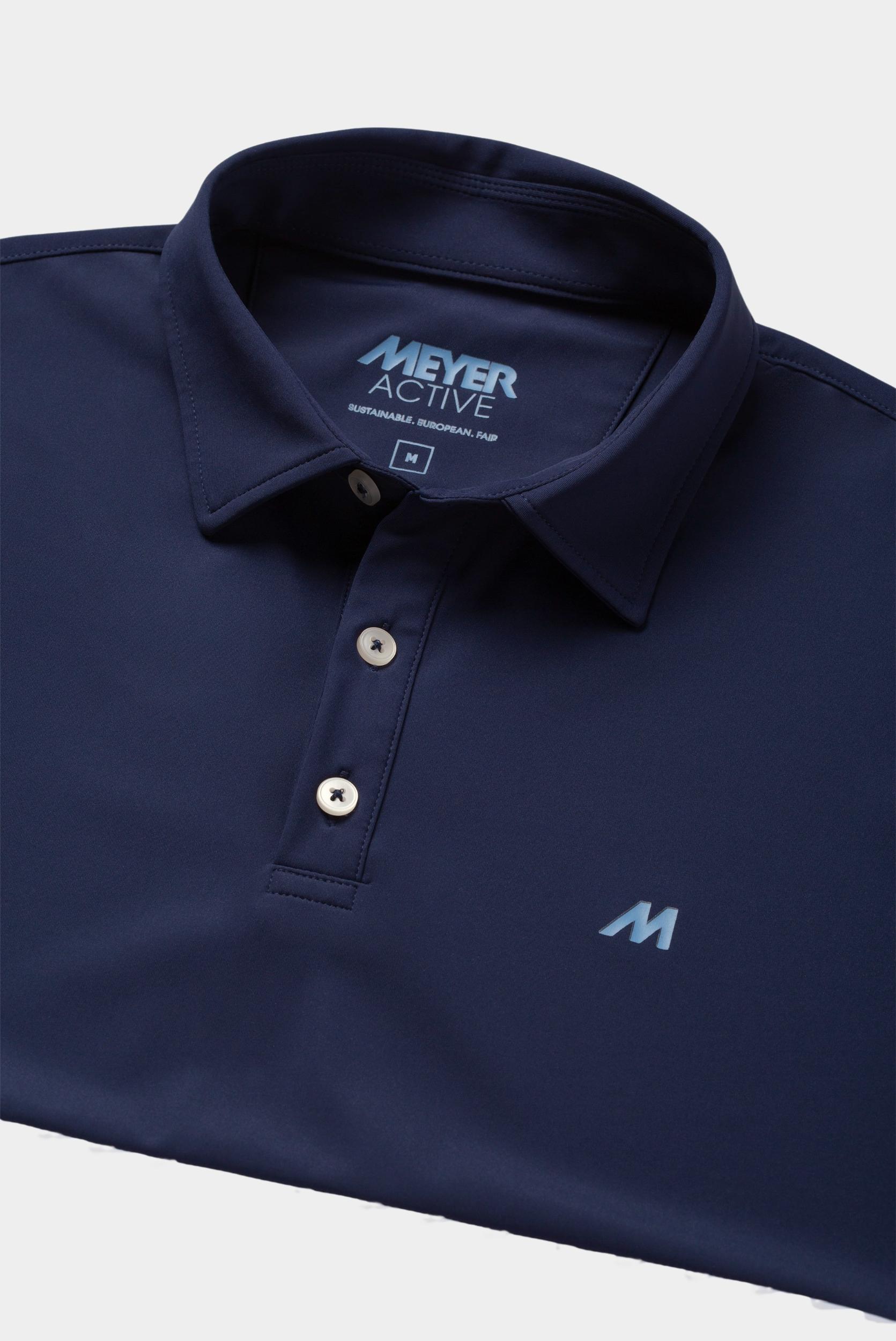 Meyer Polo lange mouw Blauw JUSTIN Art.9-9009 9549900900/18