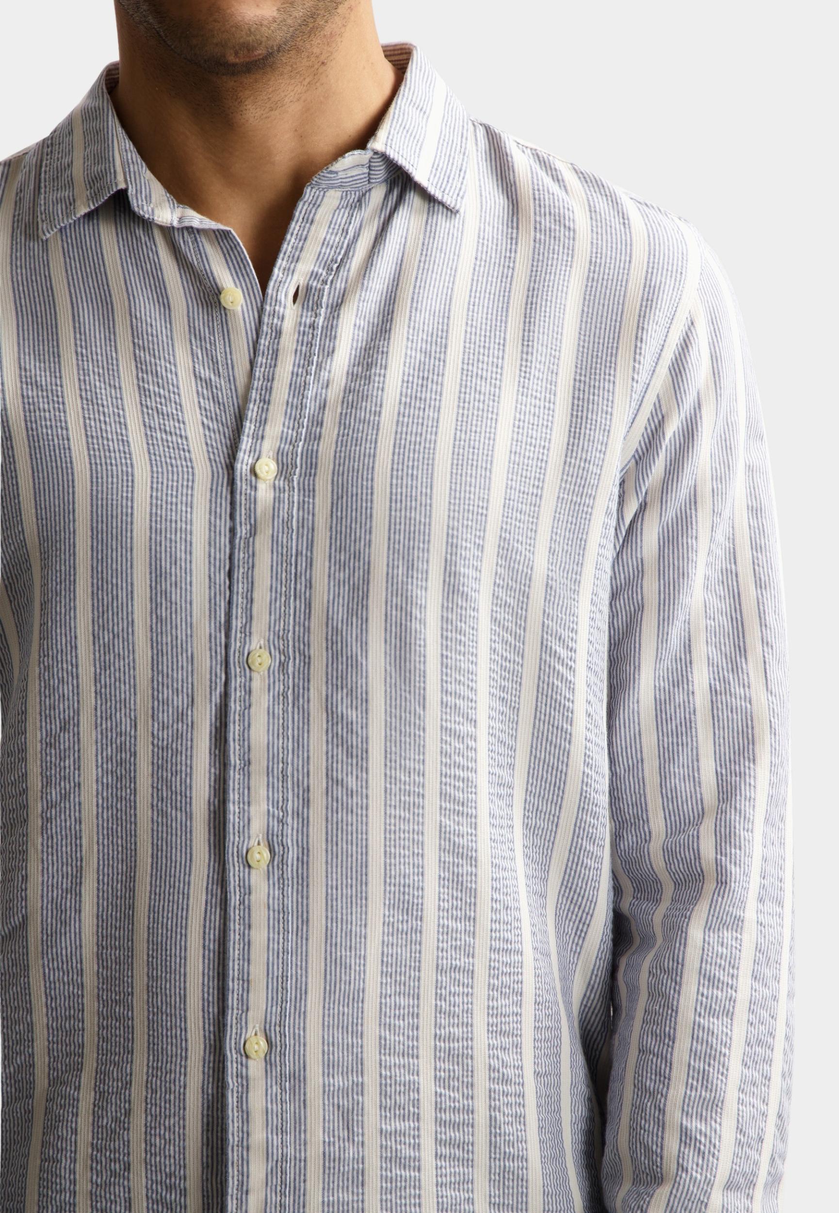 Dstrezzed Casual hemd lange mouw Blauw DS_Dore Shirt 303946/646