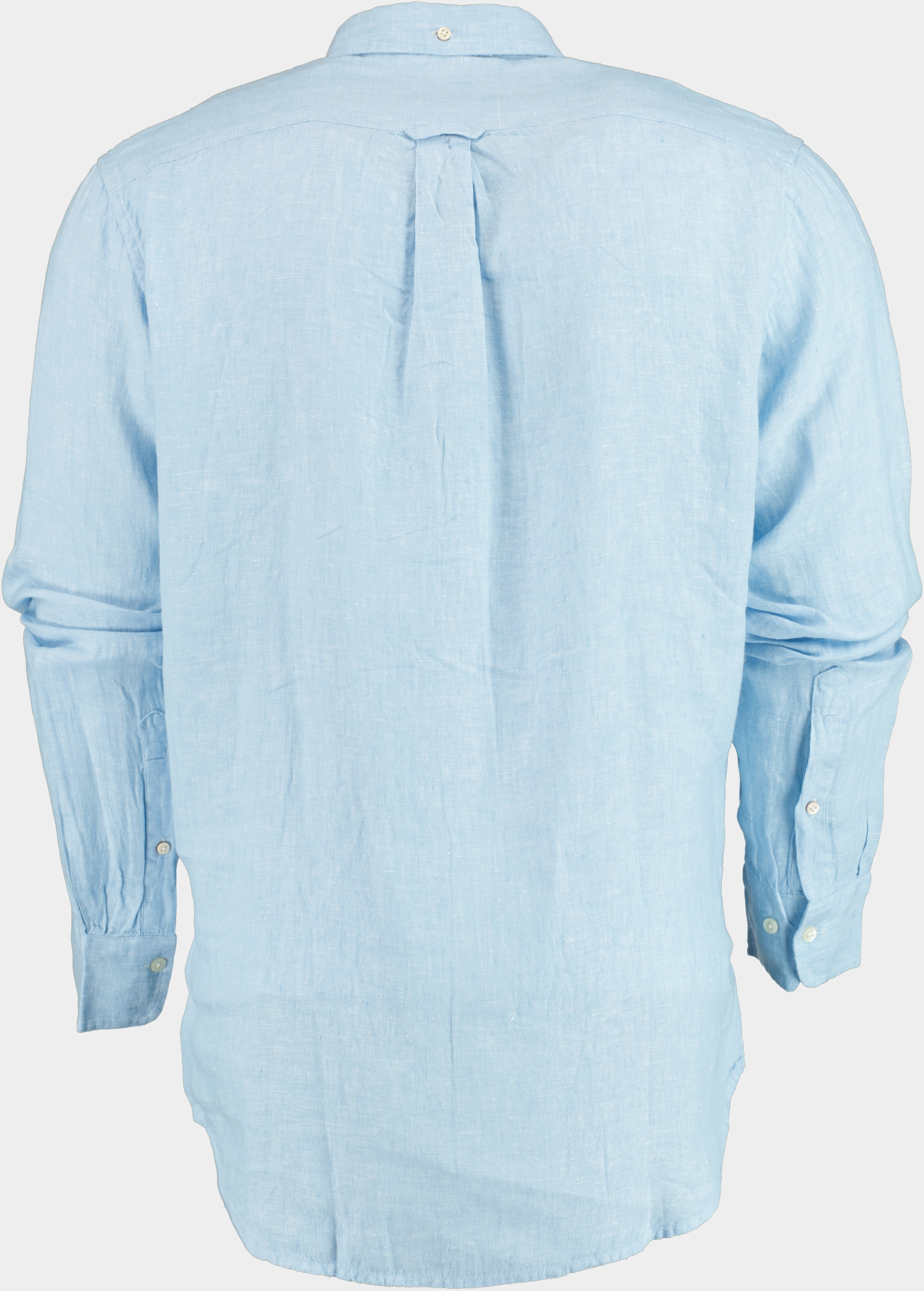 Gant Casual hemd lange mouw Blauw Overhemd blauw 100% linnen 3012420/468