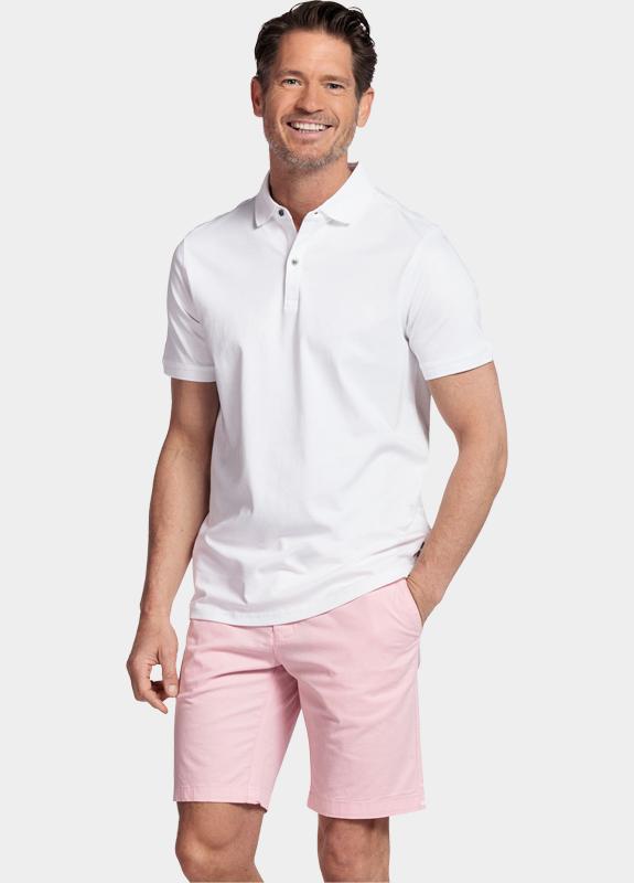 Giordano Polo heren Wit Lino Short Sleeve Polo Liquid 616578/10