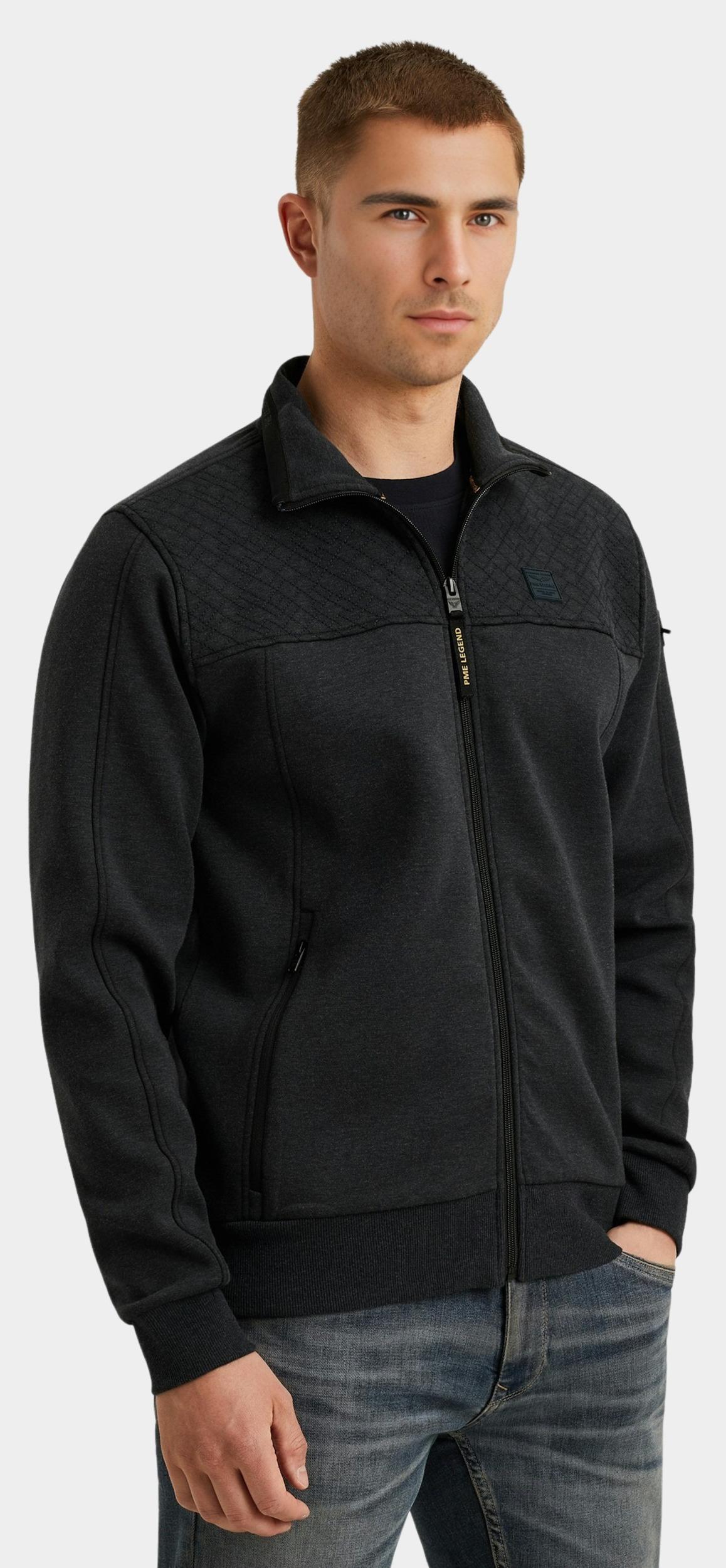PME Legend Vest Grijs Zip jacket interlock PSW2508437/5281