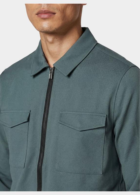 Born With Appetite Overshirt Grijs Boed Shirtjacket BWA26114BO10/9512