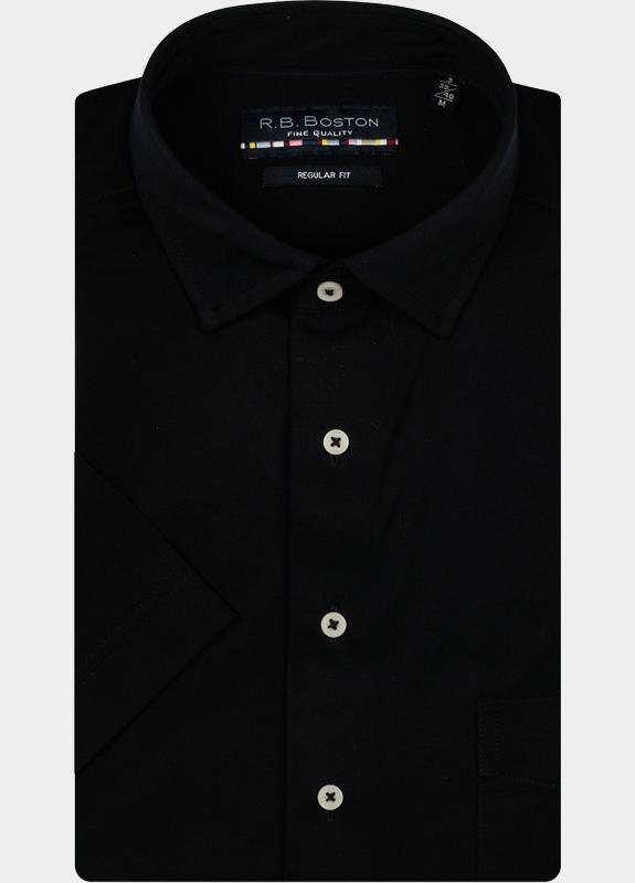 R.B. Boston Casual hemd korte mouw Blauw Marshall SS Button Down 516670/69