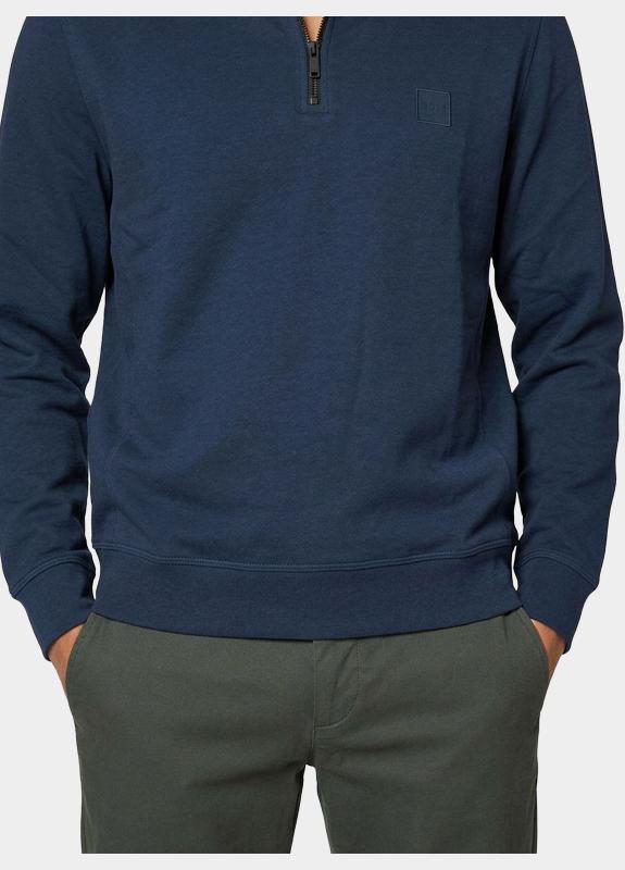 BOSS Orange half zip sweater heren Blauw Zetrust 10234591 01 50468926/464