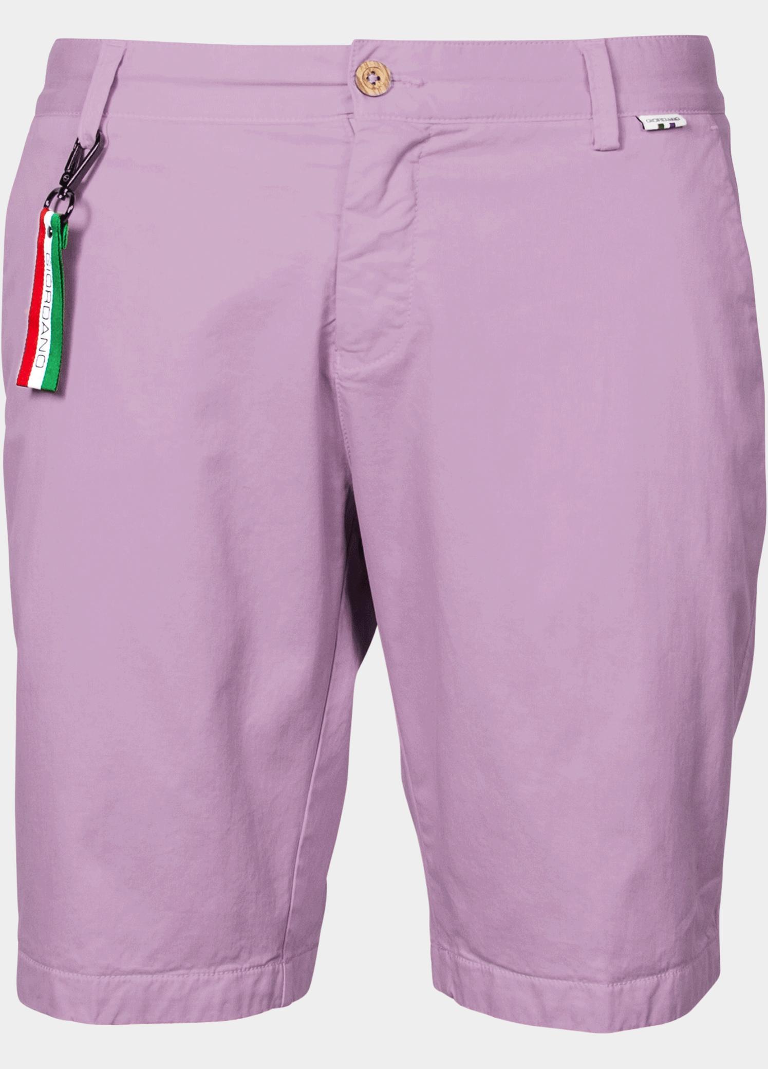 Giordano Korte Broek heren Paars Stockholm Short Garment Dyed 411115/44