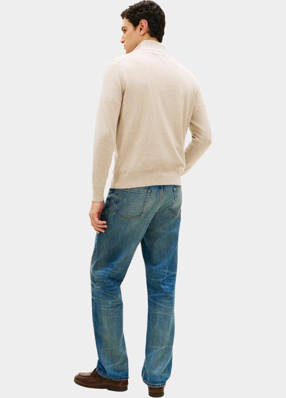 Tommy Hilfiger Half Zip Bruin ESSENTIAL COTTON ZIP MOCK MW0MW37331/RE5