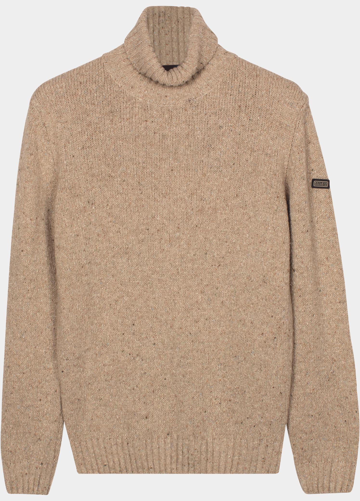 Baileys Coltrui heren Beige High Neck Pullover  Single kn 628503/867